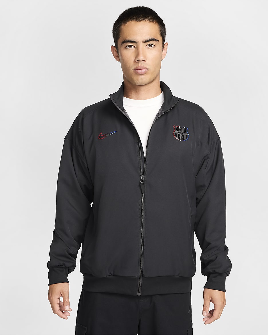 Nike fc barcelona jacket hotsell